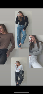 Palaidinė su petukais atvira nugara Pilka