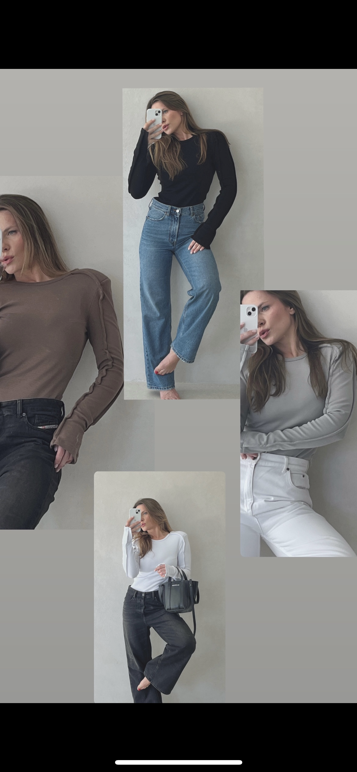 Palaidinė su petukais atvira nugara Pilka