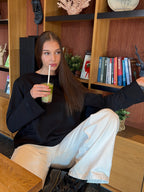 Marškinėliai Long sleeve Juoda