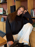 Marškinėliai Long sleeve Juoda