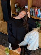 Marškinėliai Long sleeve Juoda