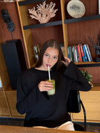 Marškinėliai Long sleeve Juoda