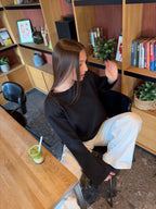 Marškinėliai Long sleeve Juoda